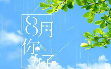 个人八月份的工作总结5篇