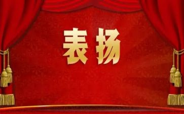 受表彰主要事迹6篇