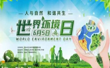 小学环境日主题活动方案5篇