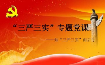 三严三实活动总结7篇