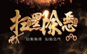 心得体会扫黑除恶心得体会5篇