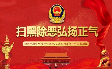 扫黑除恶专项斗争工作总结6篇