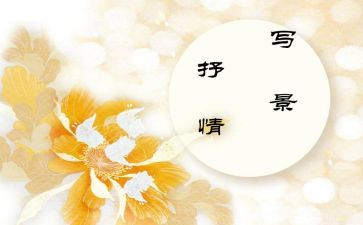 抒情怀作文最新5篇