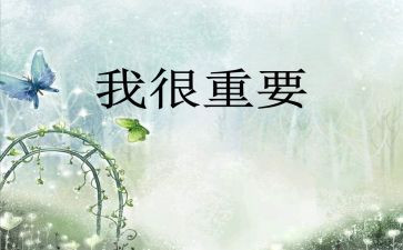 《我很重要》的读后感优质8篇