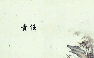 责任在肩读后感7篇